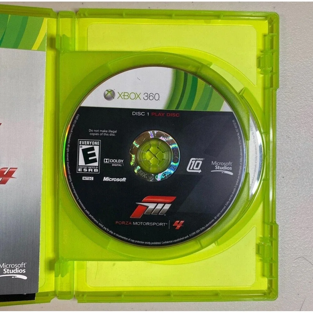 Forza Motorsport 4 for Microsoft Xbox 360‎ Video Game Complete Case Manual Disc